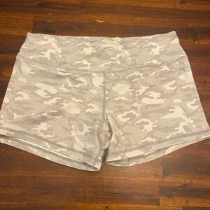 Grey Camo Booty Shorts